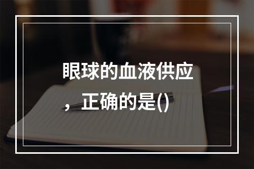 眼球的血液供应，正确的是()