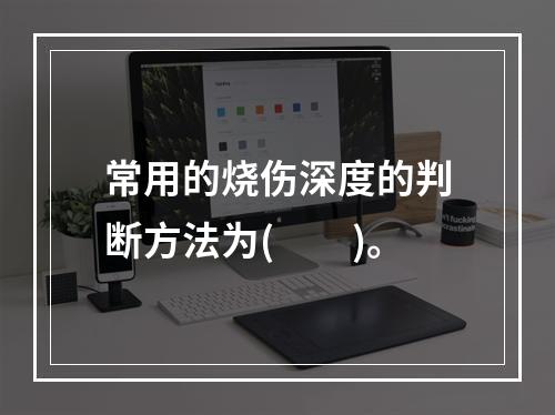 常用的烧伤深度的判断方法为(　　)。