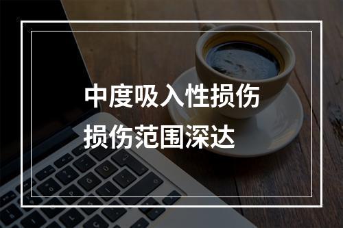 中度吸入性损伤损伤范围深达