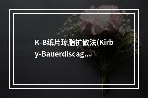 K-B纸片琼脂扩散法(Kirby-Bauerdiscagar