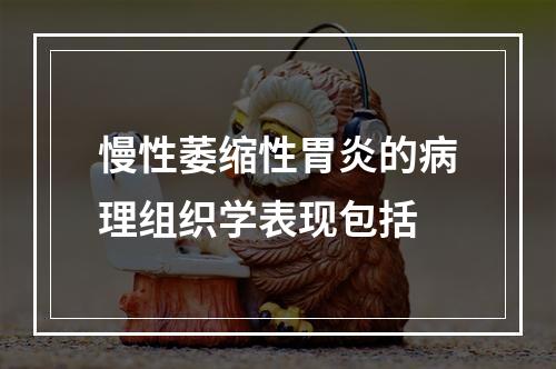 慢性萎缩性胃炎的病理组织学表现包括