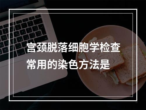 宫颈脱落细胞学检查常用的染色方法是