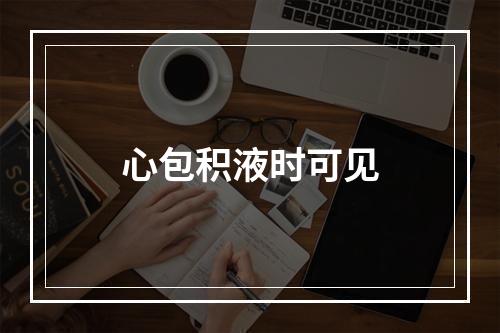 心包积液时可见