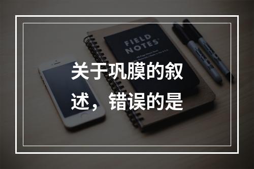 关于巩膜的叙述，错误的是