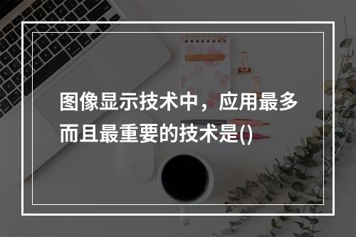 图像显示技术中，应用最多而且最重要的技术是()