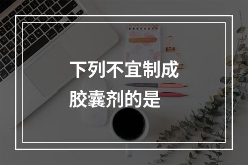 下列不宜制成胶囊剂的是