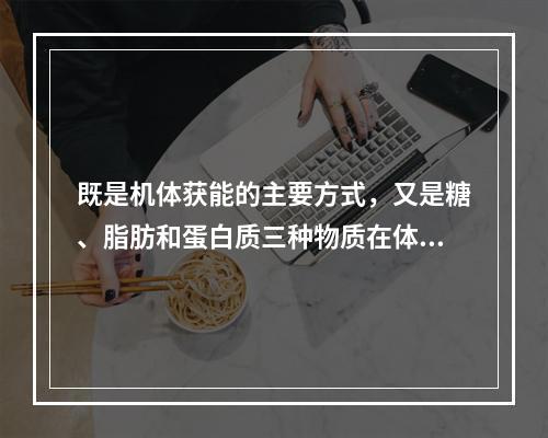 既是机体获能的主要方式，又是糖、脂肪和蛋白质三种物质在体内彻