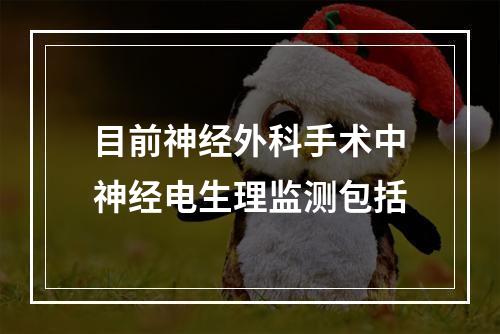 目前神经外科手术中神经电生理监测包括