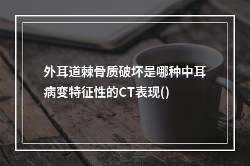 外耳道棘骨质破坏是哪种中耳病变特征性的CT表现()