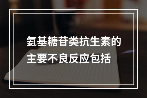 氨基糖苷类抗生素的主要不良反应包括