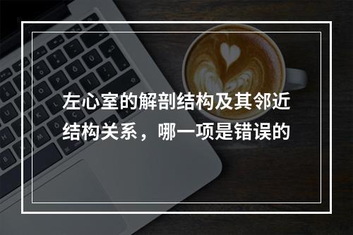 左心室的解剖结构及其邻近结构关系，哪一项是错误的