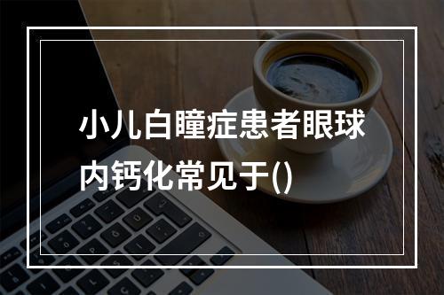 小儿白瞳症患者眼球内钙化常见于()