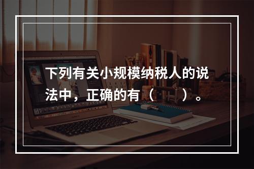 下列有关小规模纳税人的说法中，正确的有（　　）。