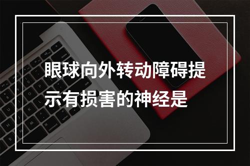 眼球向外转动障碍提示有损害的神经是