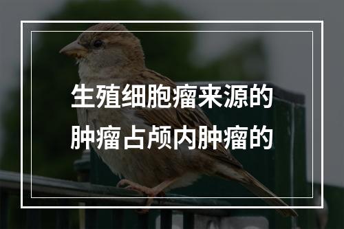 生殖细胞瘤来源的肿瘤占颅内肿瘤的