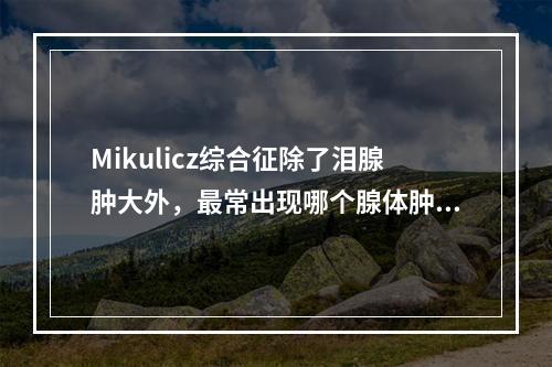 Mikulicz综合征除了泪腺肿大外，最常出现哪个腺体肿大