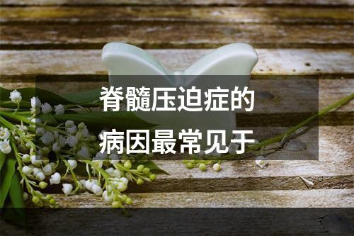 脊髓压迫症的病因最常见于