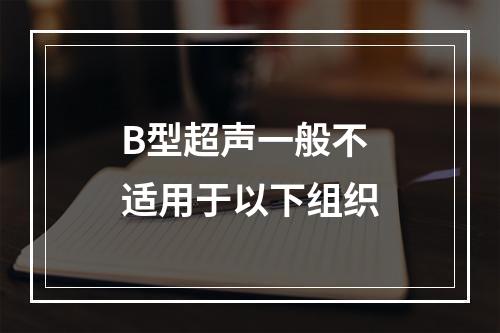 B型超声一般不适用于以下组织