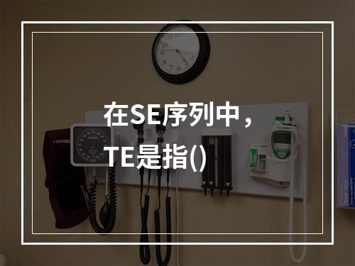 在SE序列中，TE是指()