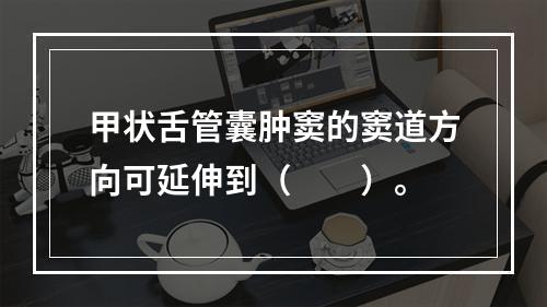 甲状舌管囊肿窦的窦道方向可延伸到（　　）。