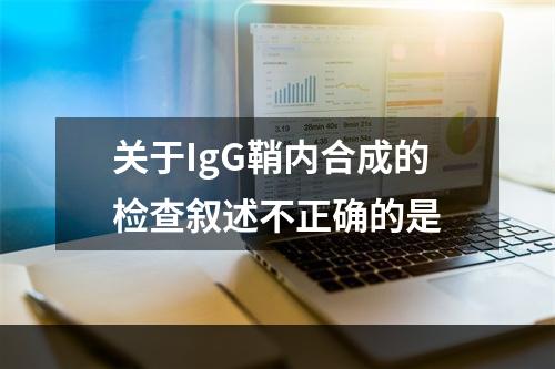 关于IgG鞘内合成的检查叙述不正确的是