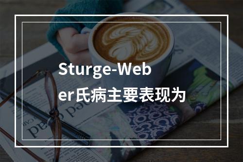 Sturge-Weber氏病主要表现为