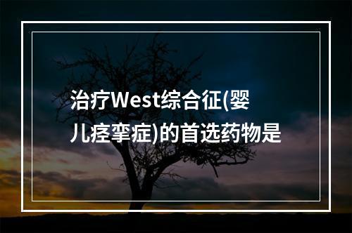 治疗West综合征(婴儿痉挛症)的首选药物是