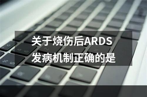 关于烧伤后ARDS发病机制正确的是