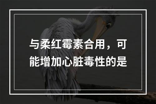 与柔红霉素合用，可能增加心脏毒性的是