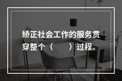 矫正社会工作的服务贯穿整个（　　）过程。