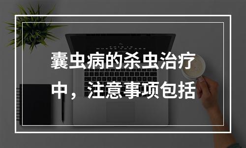 囊虫病的杀虫治疗中，注意事项包括