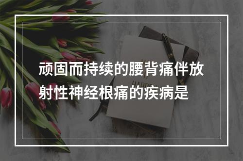 顽固而持续的腰背痛伴放射性神经根痛的疾病是