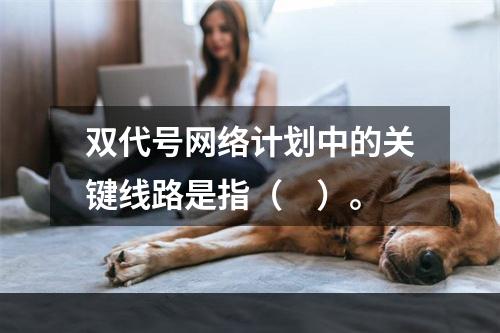 双代号网络计划中的关键线路是指（　）。