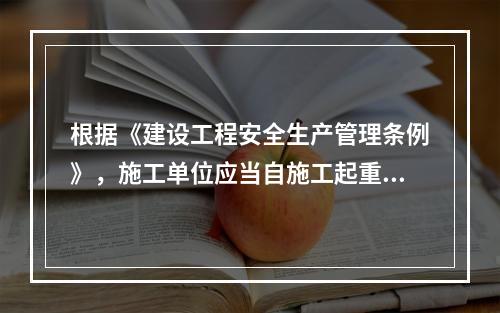 根据《建设工程安全生产管理条例》，施工单位应当自施工起重机械