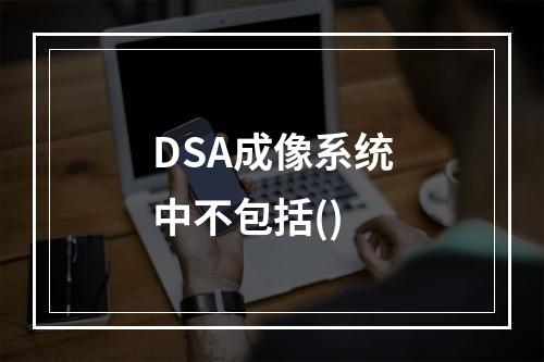 DSA成像系统中不包括()