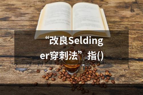 “改良Seldinger穿刺法”指()