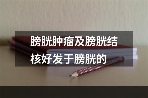 膀胱肿瘤及膀胱结核好发于膀胱的