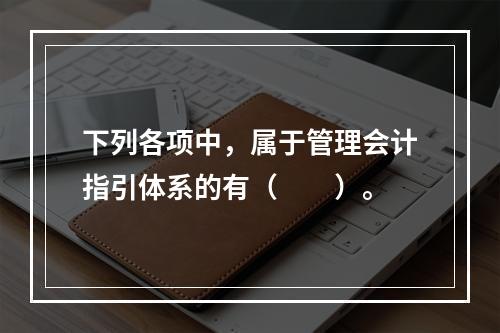 下列各项中，属于管理会计指引体系的有（　　）。