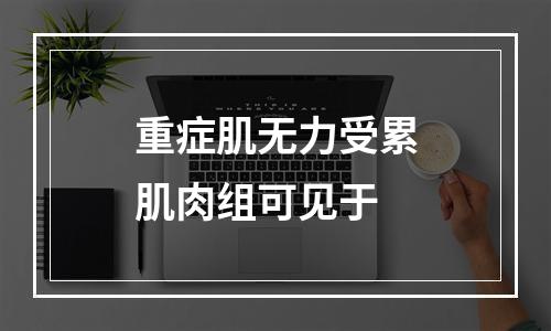 重症肌无力受累肌肉组可见于