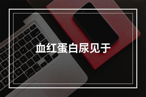 血红蛋白尿见于