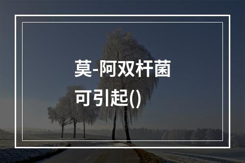 莫-阿双杆菌可引起()