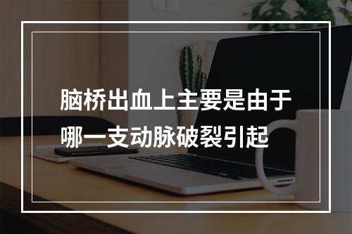 脑桥出血上主要是由于哪一支动脉破裂引起