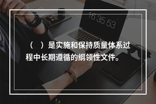 （　）是实施和保持质量体系过程中长期遵循的纲领性文件。