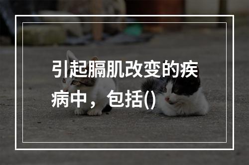 引起膈肌改变的疾病中，包括()