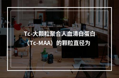 Tc-大颗粒聚合人血清白蛋白（Tc-MAA）的颗粒直径为