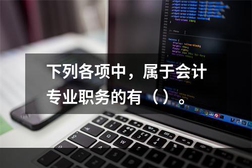 下列各项中，属于会计专业职务的有（ ）。