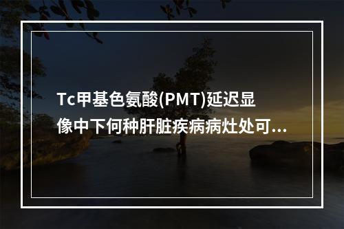 Tc甲基色氨酸(PMT)延迟显像中下何种肝脏疾病病灶处可呈放