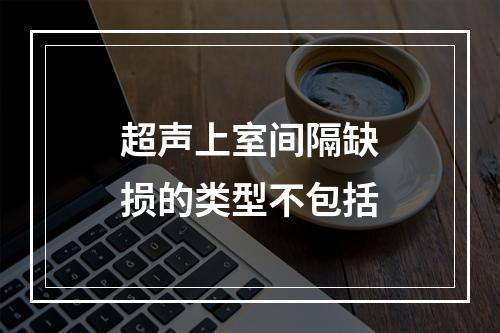 超声上室间隔缺损的类型不包括