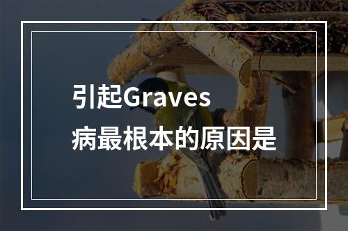 引起Graves病最根本的原因是