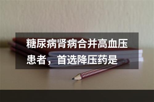 糖尿病肾病合并高血压患者，首选降压药是